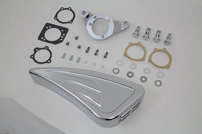 V-Twin Chrome Wyatt Gatling Air Cleaner Assembly for Harley Davidson FXST (1993-2002) by V-Twin