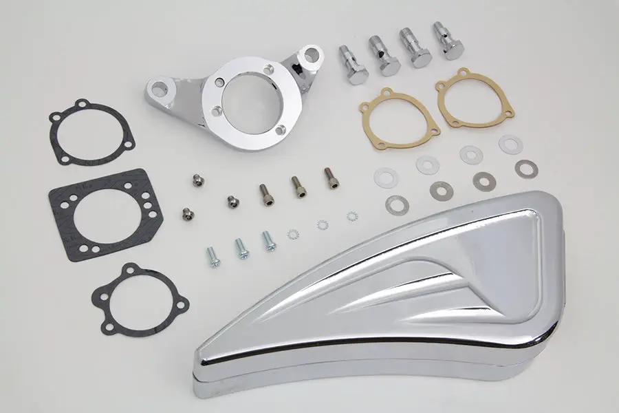V-Twin Chrome Wyatt Gatling Air Cleaner Assembly for Harley Davidson FXST (1993-2002) by V-Twin