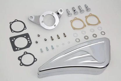 V-Twin Chrome Wyatt Gatling Air Cleaner Assembly for Harley Davidson FXST (1993-2002) by V-Twin