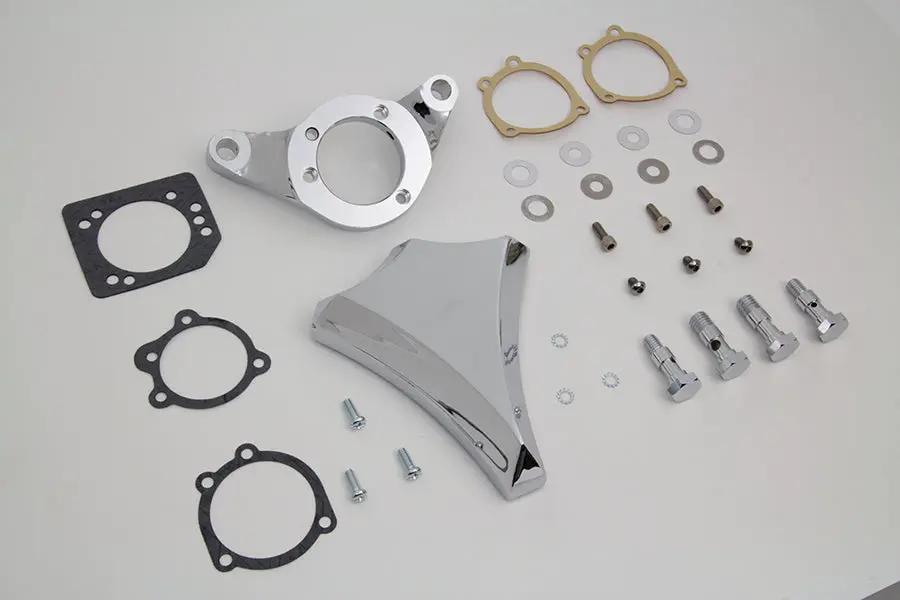 V-Twin Chrome Wyatt Gatling Air Cleaner Assembly for Harley Davidson FXST (1993-2002) - Easy Install Kit by V-Twin