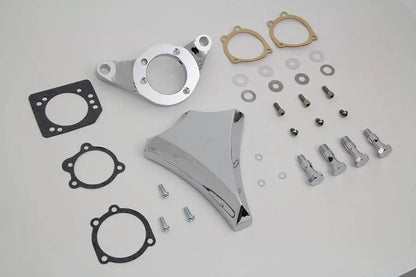 V-Twin Chrome Wyatt Gatling Air Cleaner Assembly for Harley Davidson FXST (1993-2002) - Easy Install Kit by V-Twin