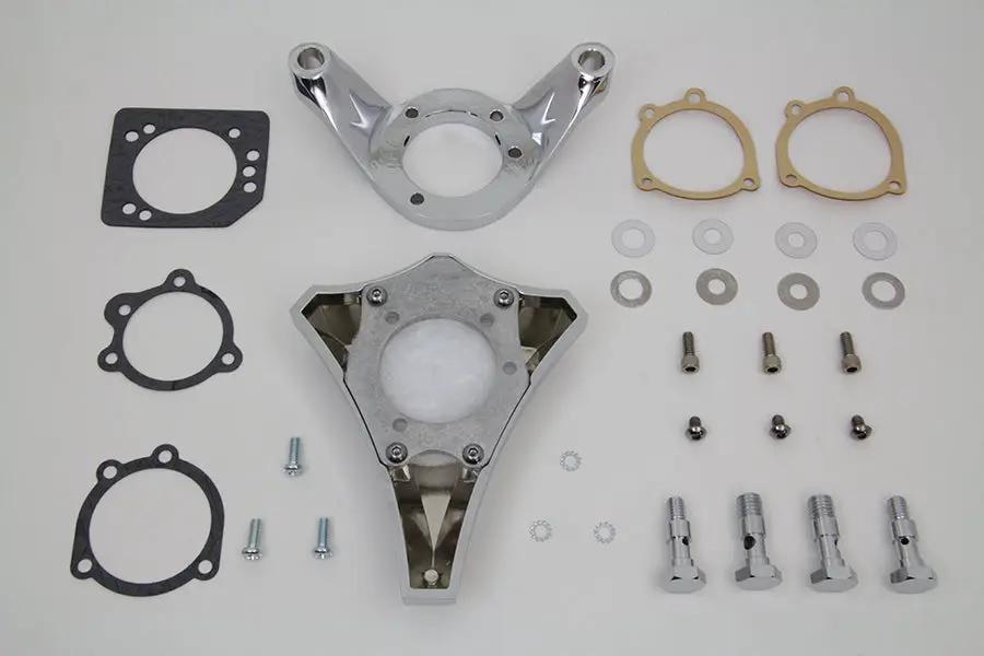V-Twin Chrome Wyatt Gatling Air Cleaner Assembly for Harley Davidson FXST (1993-2002) - Easy Install Kit by V-Twin