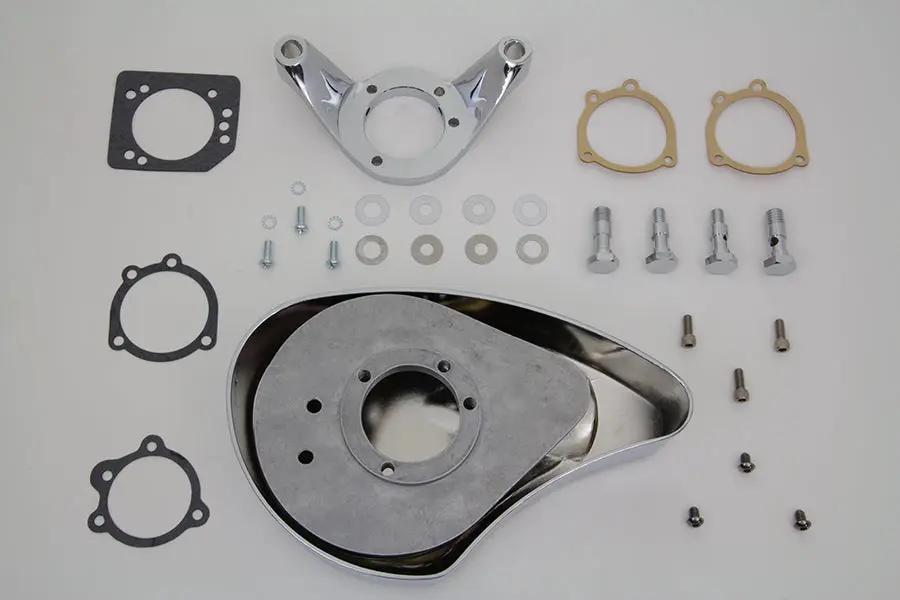 V-Twin Chrome Wyatt Gatling Air Cleaner Assembly for Harley Davidson FXST (1993-2002) by V-Twin