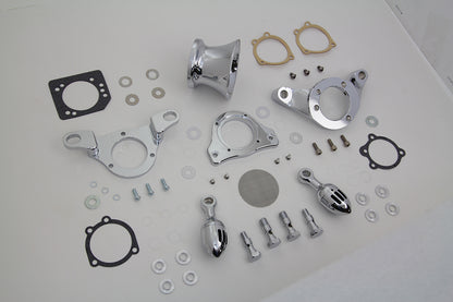 V-Twin Chrome Wyatt Gatling Velocity Stack Assembly for Harley Davidson FXST 1993-2002