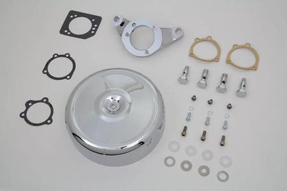 V-Twin Chrome Wyatt Gatling Air Cleaner Assembly for Harley Davidson FXST (1993-2002) by V-Twin