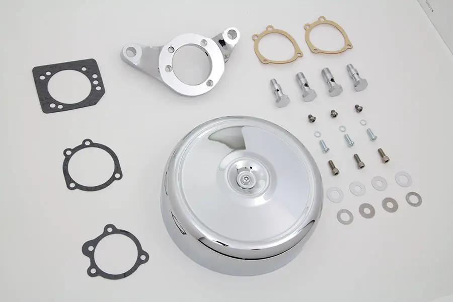 V-Twin Chrome Wyatt Gatling Air Cleaner Assembly for Harley Davidson FXST (1993-2002) by V-Twin