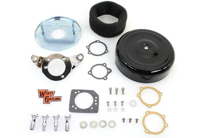 Wyatt Gatling 8 Inch Round Air Cleaner Assembly Chrome for Harley FLT 1993-2002 by Wyatt Gatling