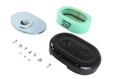 Wyatt Gatling Oval Air Cleaner Assembly Black for Harley Davidson FL 1972-1981 by Wyatt Gatling