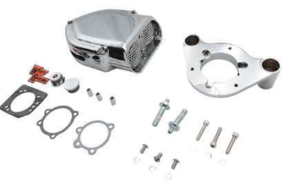 Wyatt Gatling V-Charger Chrome Air Cleaner Kit for Harley Davidson by Wyatt Gatling