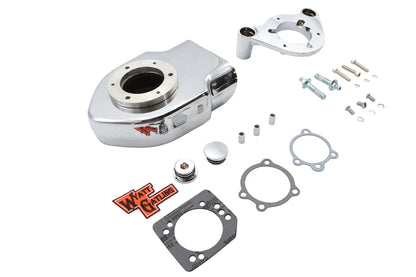 Wyatt Gatling V-Charger Chrome Air Cleaner Kit for Harley Davidson by Wyatt Gatling