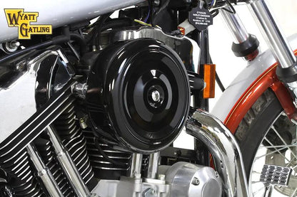 V-Twin Black Wyatt Gatling Air Cleaner Assembly for Harley Davidson XL 1991-2000 by V-Twin