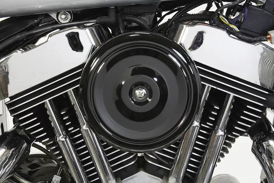 V-Twin Black Wyatt Gatling Air Cleaner Assembly for Harley Davidson XL 1991-2000 by V-Twin