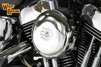 V-Twin Chrome Wyatt Gatling Air Cleaner Assembly for Harley Davidson XL 1991-2000 by V-Twin