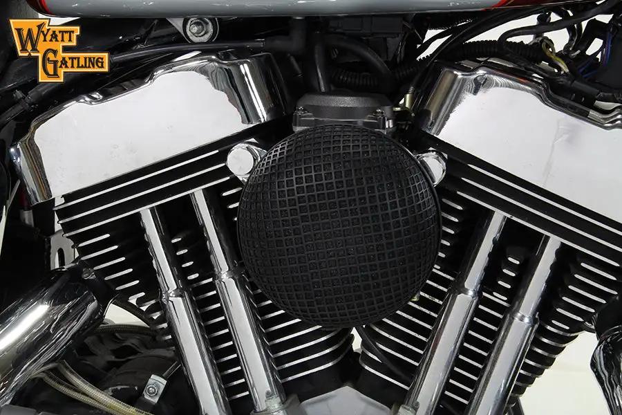 V-Twin Black Wyatt Gatling Air Cleaner Assembly for Harley Davidson XL Models by V-Twin