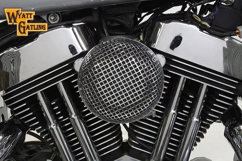 V-Twin Chrome Wyatt Gatling Air Cleaner Assembly for Harley Davidson XL Models by V-Twin