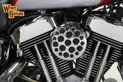 V-Twin Chrome Wyatt Gatling Air Cleaner Assembly for Harley Davidson XL (1991-2000) by V-Twin