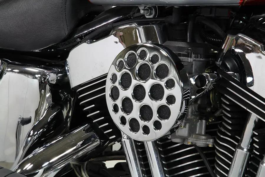 V-Twin Chrome Wyatt Gatling Air Cleaner Assembly for Harley Davidson XL (1991-2000) by V-Twin