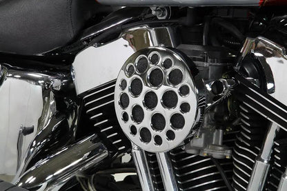 V-Twin Chrome Wyatt Gatling Air Cleaner Assembly for Harley Davidson XL (1991-2000) by V-Twin