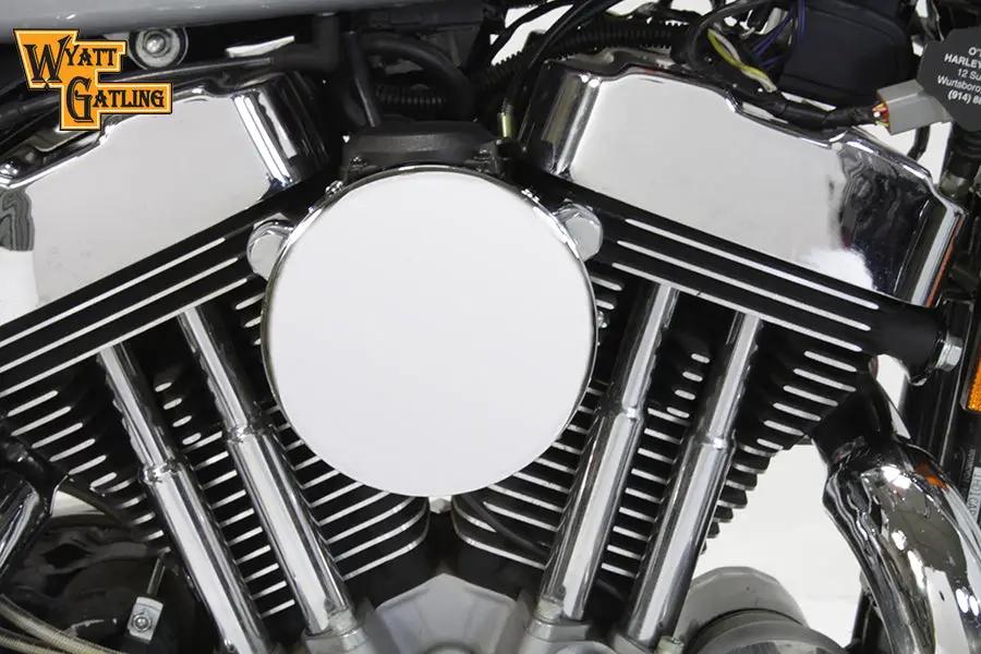 V-Twin Chrome Wyatt Gatling Air Cleaner Assembly for Harley Davidson XL 1991-2000 by V-Twin