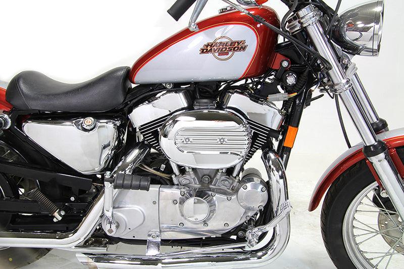 V-Twin Chrome Wyatt Gatling Air Cleaner Assembly for CV Carburetors, 34-1693