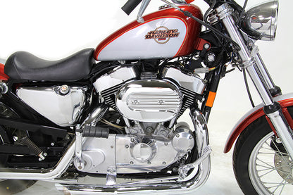 V-Twin Chrome Wyatt Gatling Air Cleaner Assembly for CV Carburetors, 34-1693