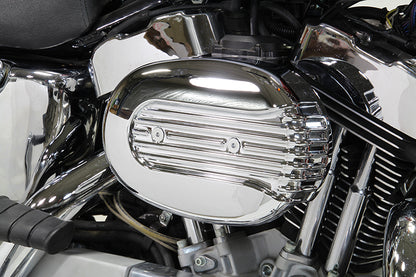 V-Twin Chrome Wyatt Gatling Air Cleaner Assembly for CV Carburetors, 34-1693