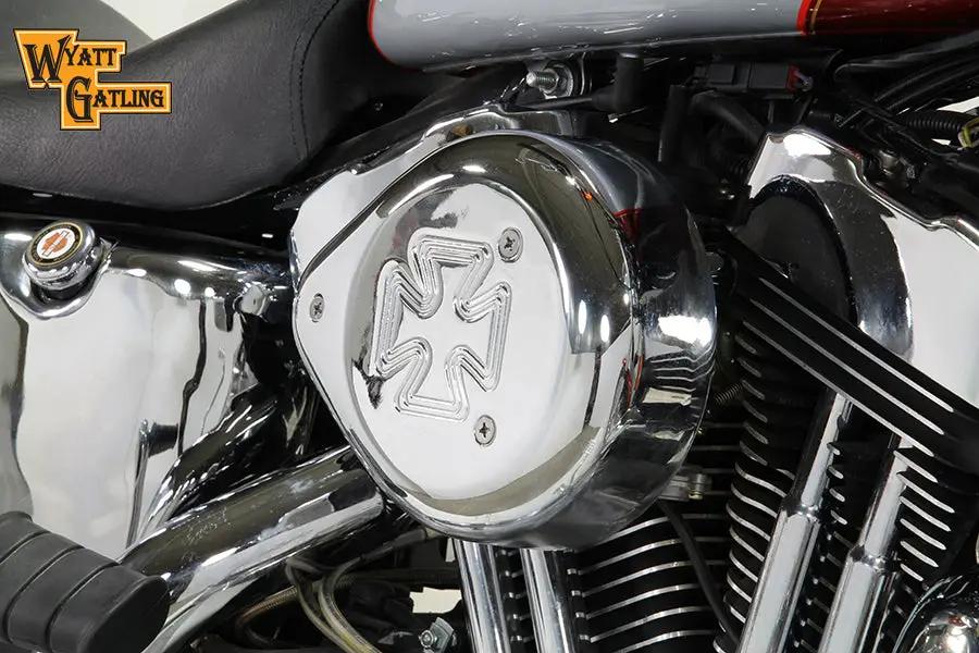 V-Twin Chrome Wyatt Gatling Air Cleaner Assembly for Harley Davidson XL (1991-2000) by V-Twin