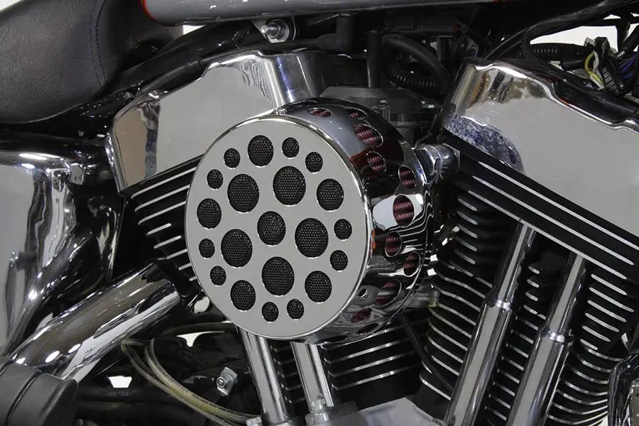 V-Twin Chrome Wyatt Gatling Air Cleaner Assembly for Harley Davidson XL Models by V-Twin