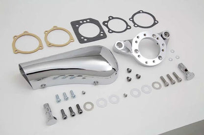 V-Twin Chrome Wyatt Gatling Breather Snoot Assembly for Harley Davidson XL (1991-2000) by V-Twin