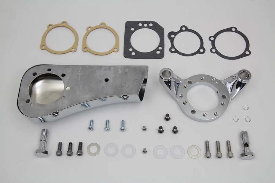 V-Twin Chrome Wyatt Gatling Breather Snoot Assembly for Harley Davidson XL (1991-2000) by V-Twin
