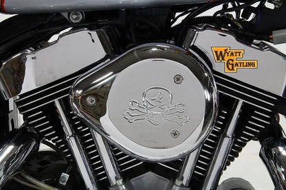 V-Twin Chrome Wyatt Gatling Air Cleaner Assembly for Harley Davidson XL by V-Twin