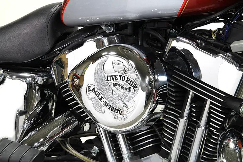 V-Twin Chrome Wyatt Gatling Air Cleaner Assembly for Harley Davidson XL Models by V-Twin