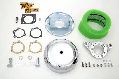 V-Twin Chrome Wyatt Gatling Air Cleaner Assembly for Harley Davidson XL (1991-2000) by V-Twin
