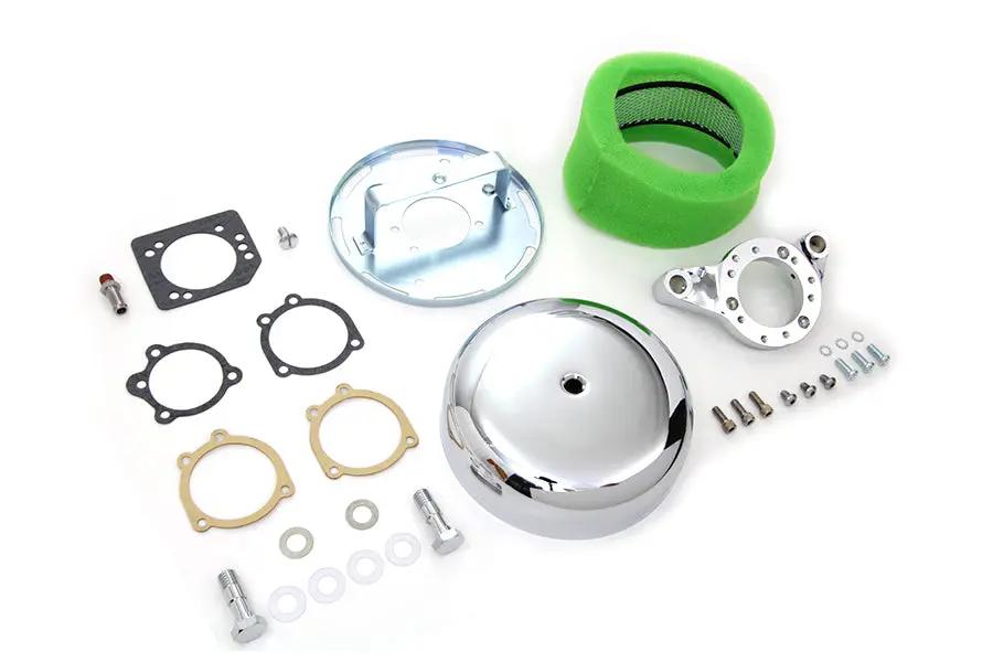 V-Twin Chrome Wyatt Gatling Air Cleaner Assembly for Harley Davidson XL (1991-2000) by V-Twin