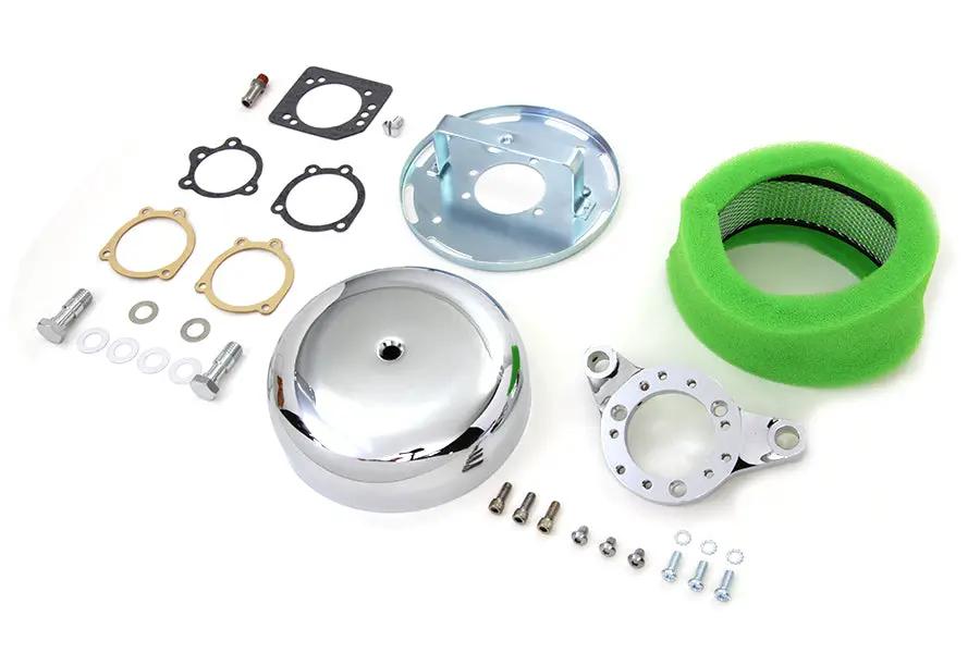 V-Twin Chrome Wyatt Gatling Air Cleaner Assembly for Harley Davidson XL (1991-2000) by V-Twin