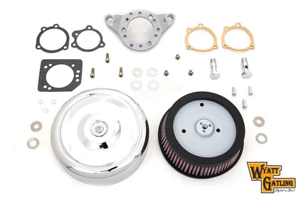V-Twin Chrome Wyatt Gatling Air Cleaner Assembly for Harley Davidson XL (1991-2000) by V-Twin