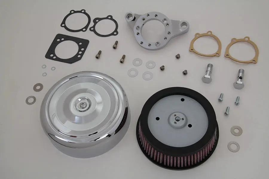 V-Twin Chrome Wyatt Gatling Air Cleaner Assembly for Harley Davidson XL (1991-2000) by V-Twin