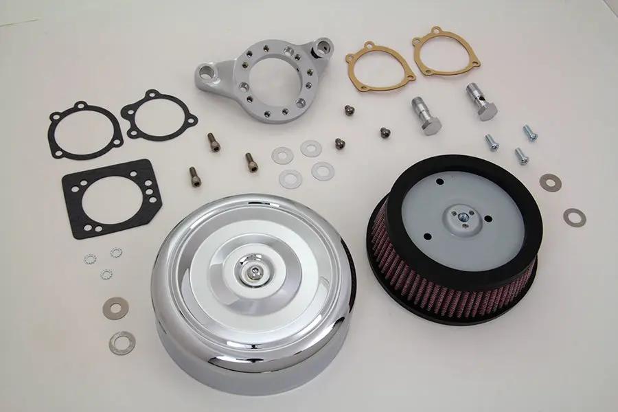 V-Twin Chrome Wyatt Gatling Air Cleaner Assembly for Harley Davidson XL (1991-2000) by V-Twin