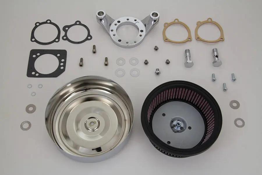 V-Twin Chrome Wyatt Gatling Air Cleaner Assembly for Harley Davidson XL (1991-2000) by V-Twin