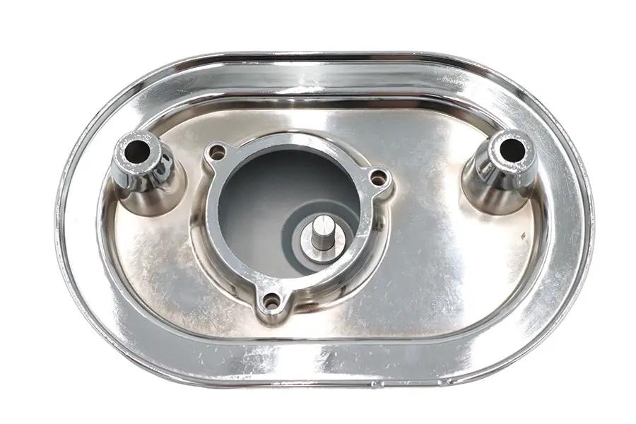V-Twin M8 Oval Air Cleaner Cover Kit Chrome for Harley Davidson Models by V-Twin