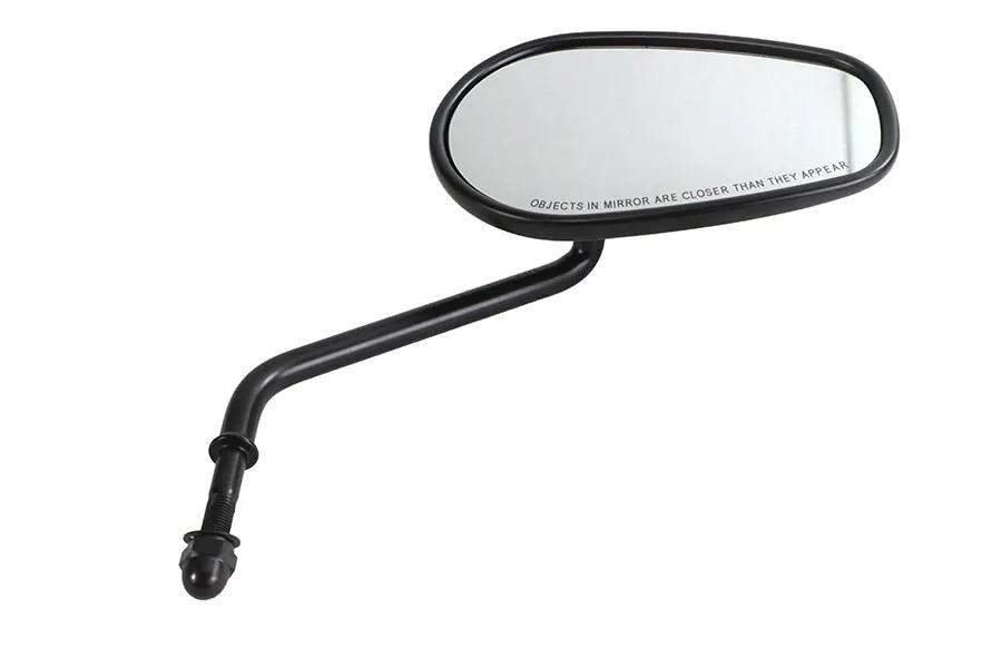 V-Twin Right Hand Long Stems Mirror with Black Finish by V-Twin