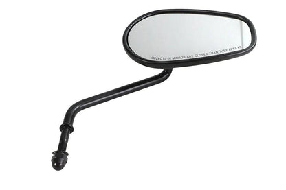 V-Twin Right Hand Long Stems Mirror with Black Finish by V-Twin
