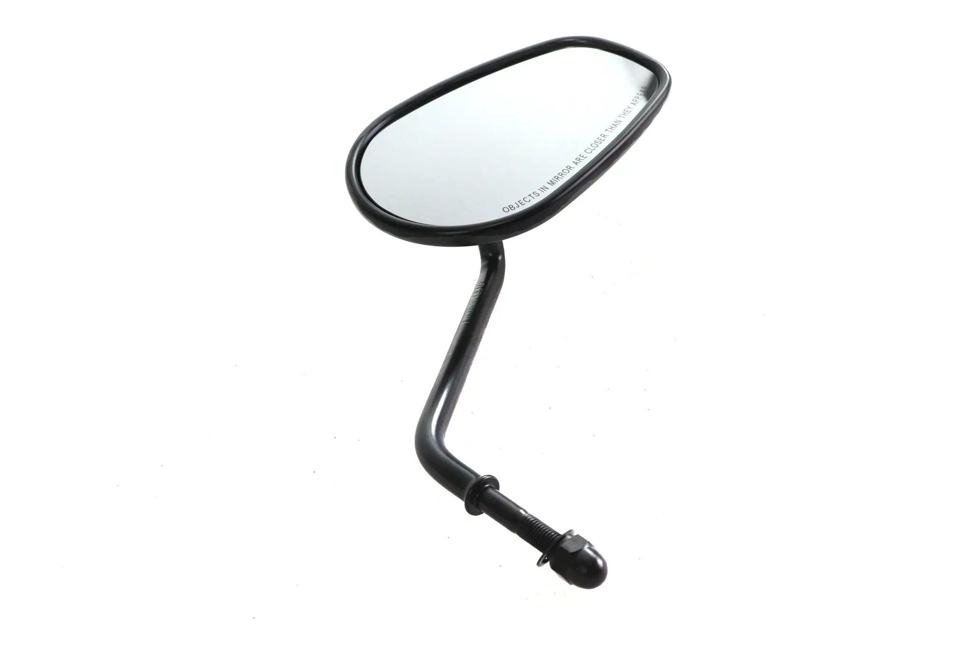 V-Twin Right Hand Long Stems Mirror with Black Finish by V-Twin