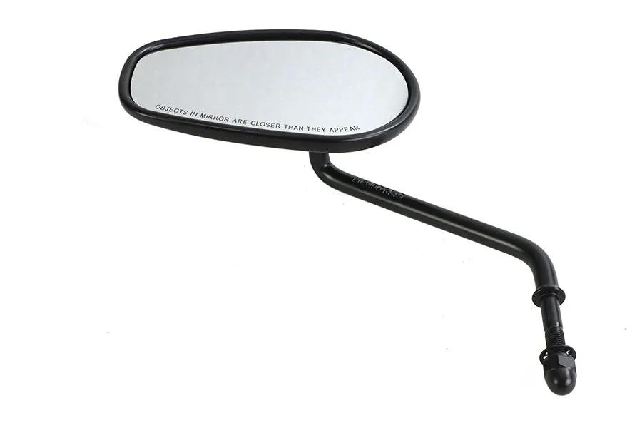 V-Twin Left Hand Long Stems Mirror with Black Finish - Part 34-1772 by V-Twin