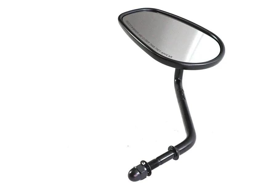 V-Twin Left Hand Long Stems Mirror with Black Finish - Part 34-1772 by V-Twin
