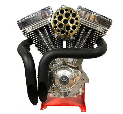 Wyatt Gatling Brass Drilled CV Air Cleaner for Harley Davidson XL - Part 13407VS by Wyatt Gatling