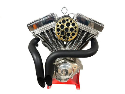 Wyatt Gatling Brass Drilled CV Air Cleaner for Harley Davidson XL - Part 13407VS by Wyatt Gatling