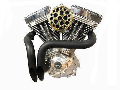 Wyatt Gatling Brass Drilled CV Air Cleaner for Harley Davidson XL - Part 13407VS by Wyatt Gatling