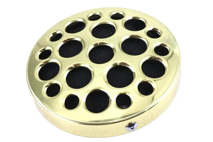 Wyatt Gatling Brass Drilled Air Cleaner for Harley Davidson FL (1972-1981) by Wyatt Gatling