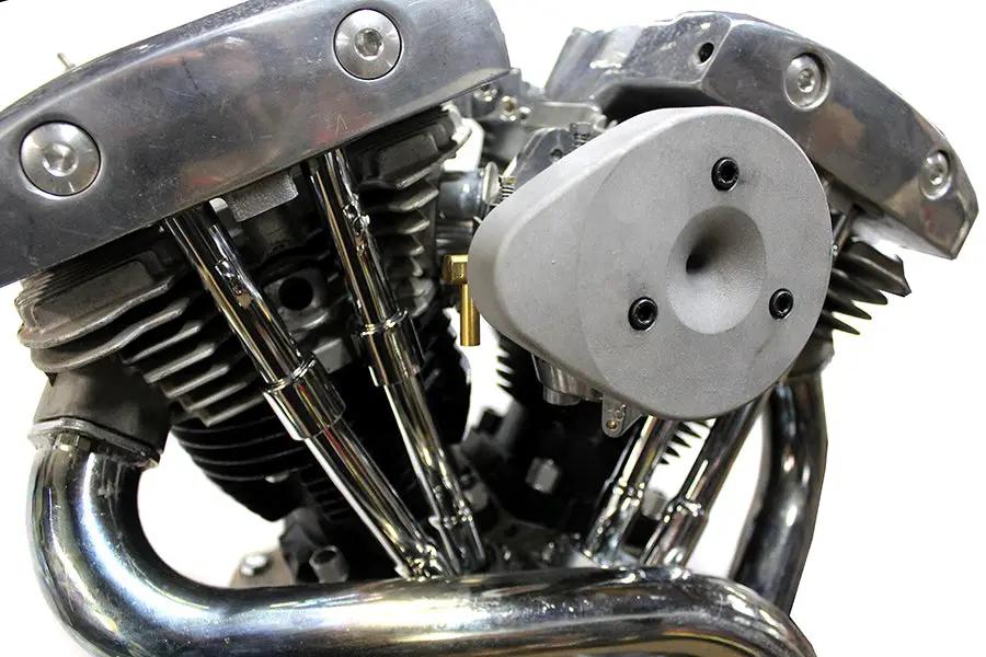 V-Twin Wyatt Gatling Teardrop Carburetor Cover for Harley Davidson FX 1971-1980 by V-Twin